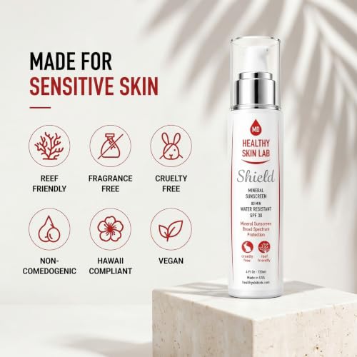 Mineral Sunscreen SPF 30 Face & Body Moisturizer - Reef Safe, Non-Chemical, Hydrating