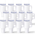 40oz Stainless Steel Sublimation Tumblers with Handle - Bulk Blank Coffee Cups