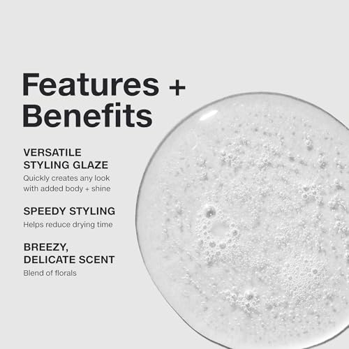 Paul Mitchell Super Sculpt Styling Glaze - Flexible Hold & Shine - Floral Scent - 33.8 Fl Oz - Breezy Variant