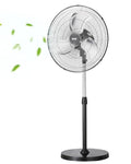 VEVOR 20 Inch Industrial Pedestal Fan Black, 90° Oscillating, Height Adjustable, 3 Speed Floor Fan for Warehouse & Garage