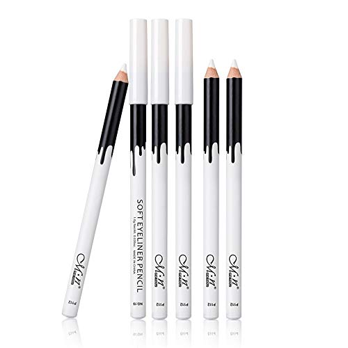 KAIQIKAIXI 12 White Eyeliner Pen, Eyebrow,Eye Shadow Pencil, Lip Line, Eyelid Pad, Pencil Makeup Set Tool