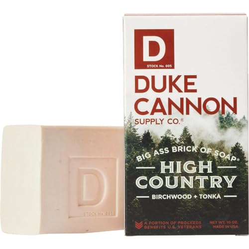 Duke Cannon Supply Co. Big Brick of Soap - High Country Men's 10 oz Extra Large Bar