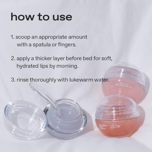 Glow Peach Peptide Repair Lip Balm - Palepink Variation, 0.3 oz, Fragrance-Free