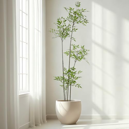 Giegxin 6ft Faux Bamboo Tree with Pot - Lifelike Indoor Artificial Plant, Green