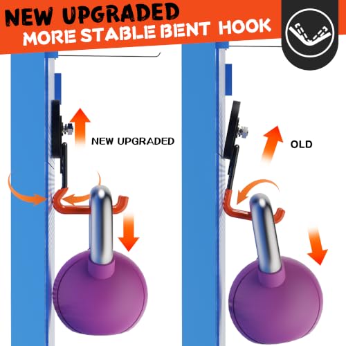 ULIBERMAGNET Pro 2.59'' Magnetic Garage Hooks 10 Pack Orange V1 Pro - Heavy Duty Tool Organizer