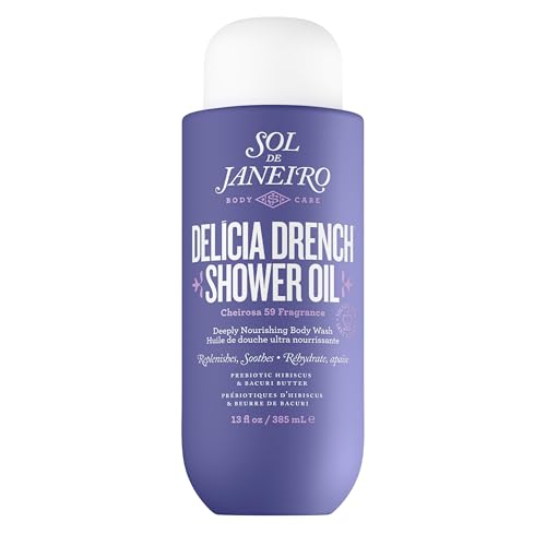 Sol de Janeiro Delicia Drench Shower Oil 13 Fl Oz - Moisturizing Body Wash