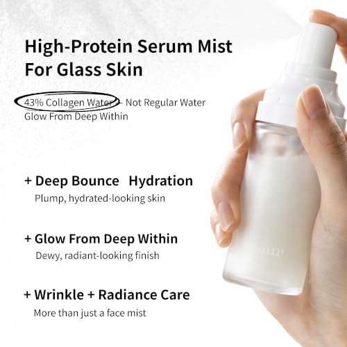 Hydrating Face Mist Duo Set - 1.86 Fl Oz, 500 Dalton Protein Spray for Dewy Glow