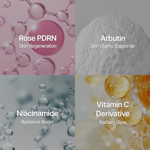 Rose PDRN Moisturizer with Niacinamide & Hyaluronic Acid - Lightweight Hydrating Lotion for All Skin Types