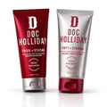 DOC HOLLIDAY Thick + Soft Beard Shampoo & Conditioner Set with Smoked Huckleberry Scent, 12 oz