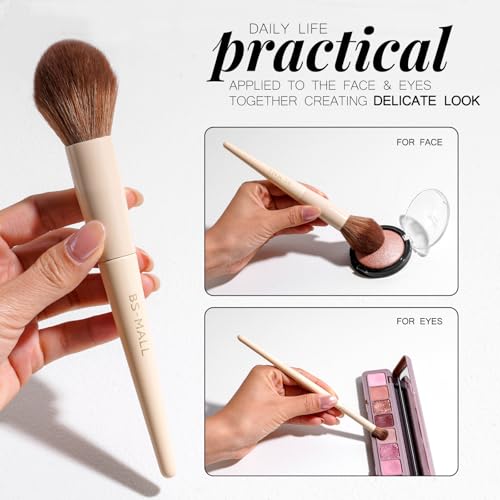 B-Matte Makeup Brush Set with Travel Case 18 Pcs - Professional Quality