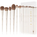15-Piece Makeup Brush Set with Synthetic Bristles for Face & Eyes