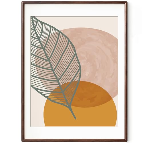 Walnut Wood Frame with Mat for 16x20 Photos - 18x24 Size with Tempered Glass - Variation of Walnut / 18x24 - 1P