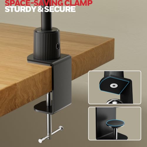 Honeywell HJ4 Desk Lamp with Clamp - Sunturalux Black LED Office Light