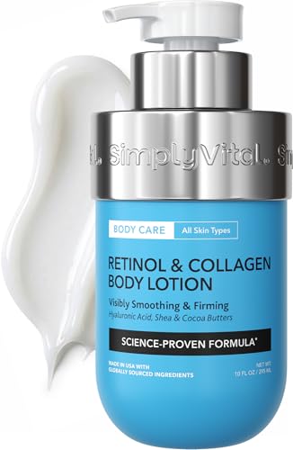 SimplyVital Retinol Body Lotion with Collagen & Hyaluronic Acid - 10 Fl Oz
