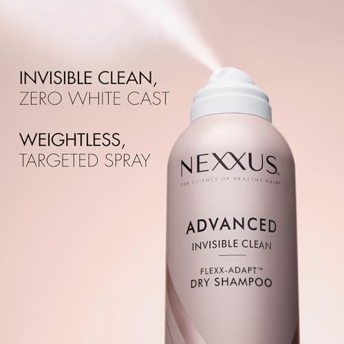 Nexxus Dry Shampoo Travel-Size 3-Pack - Oil Control, Invisible Clean, Rose & Waterlily Scent