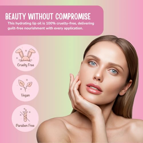 RUDE Cosmetics Tinted Lip Oil for Women, Hydrating Lip Gloss Oil Set, Lightweight & Nourishing, Moisturizing Care with a Glossy Finish, Ideal for On-the-Go Care, Passion Fruit & Grapefruit