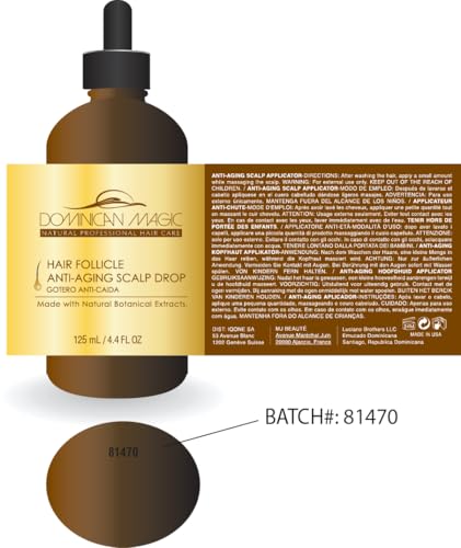 Dominican Magic Hair Follicle Anti-Ageing Scalp Drops - 4.4oz Pack of 2