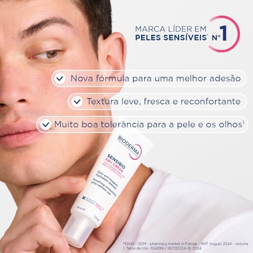 Bioderma Sensibio AR+ Cream, Facial Redness Relief Lotion for Sensitive Skin, Soothing and Moisturizing Care