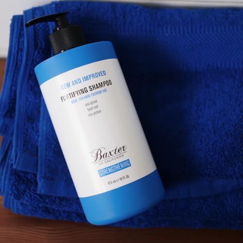Baxter of California Daily Fortifying Shampoo 16oz for Men - All Hair Types, Mint Scent, Pack of 1 - Father's Day Gift