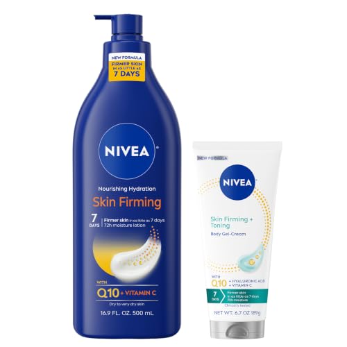 NIVEA Skin Firming Body Lotion & Gel Cream Set for Dry Skin - 2 Items