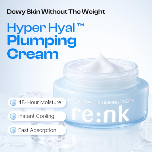 Re: NK Hyper Hyal Plumping Face Gel-Cream with Hyaluronic Acid, Deep Hydration, Cooling Sensation, 3.55 fl oz
