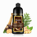 Dark Brown Hair Dye Shampoo for Men & Women - Gray Coverage in 20 Minutes