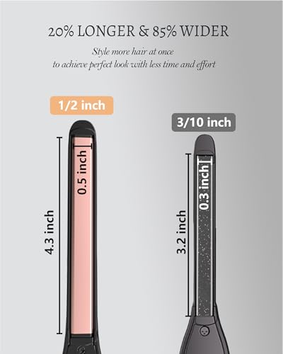 Mini Travel Flat Iron for Short Hair - Black
