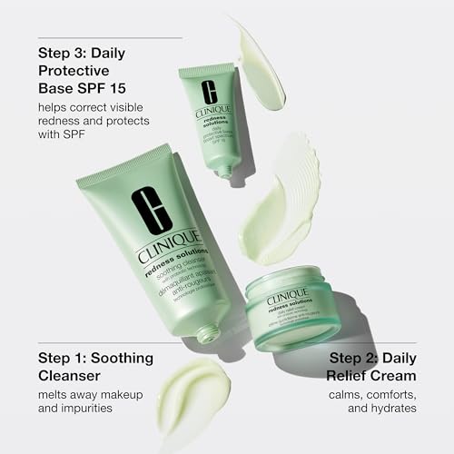 Clinique Redness Solutions Skincare Set - Soothing Cleanser, Relief & SPF 15