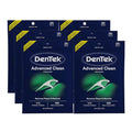 DenTek Mint Floss Picks Advanced Clean 150 Count Pack of 6 - Fluoride, Non-Breaking