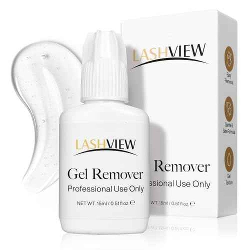 LASHVIEW Sensitive Lash Remover for Lash Extensions - Clear Eyelash Extension Remover Gel 15ml