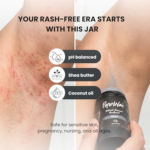 Natural Deodorant with Activated Charcoal - Vegan, Aluminum-Free, Long-Lasting Odor Protection, Scented Jar & Stick Set