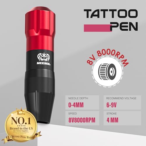Wireless Tattoo Kit with 2 Batteries - Complete Professional & Beginner Set