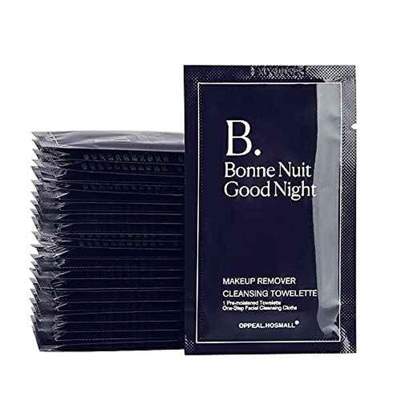 500ct Facial Cleansing Wipes Gentle Makeup Remover, Waterproof Individually Wrapped, Fragrance, Oil & Alcohol Free