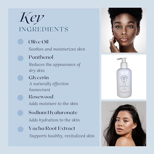Ayur-Medic Vacha Facial Cleanser ? Rich Cleansing Milk for Dry, Sensitive Skin, Gently Removes Makeup, Dirt, Oil, and Impurities. Hydrates, Soothes, and Nourishes for Smooth, Radiant Skin, 8 oz