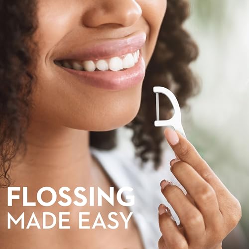 Oral-B Fresh Mint Floss Picks - 75 Count Pack of 6, Total 450 Picks