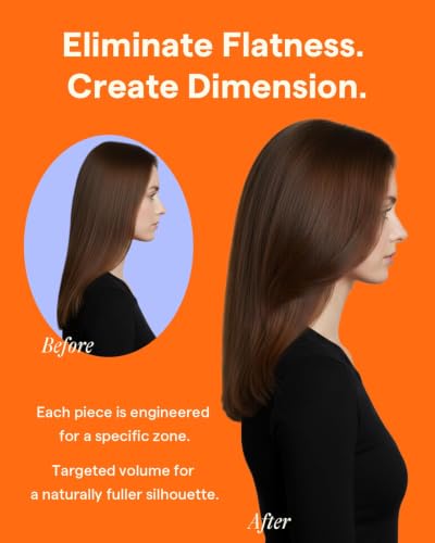 Full Shine Human Hair Clip-In Extensions Brown Lace #4 Medium Brown 10 Inch 60g - Layering & Blending