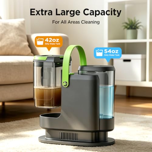 Portable Carpet Cleaner Machine 18KPa for Cars, Pets, Upholstery, Rugs