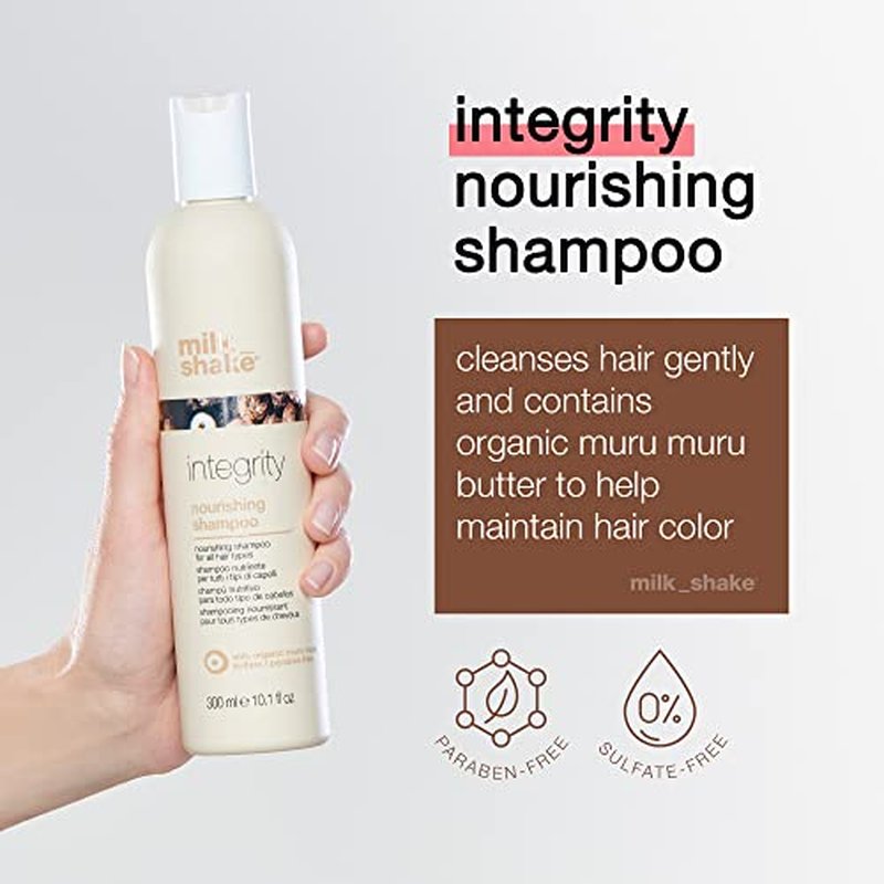 milk_shake Integrity Nourishing Shampoo - Anti Frizz Shampoo With Muru Muru Butter - Paraben And Sulfate Free