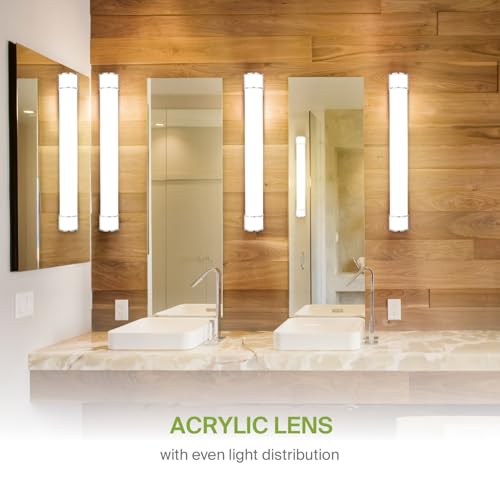 48-Inch Dimmable LED Vanity Light Fixture Brushed Nickel - 3CCT, Energy Star