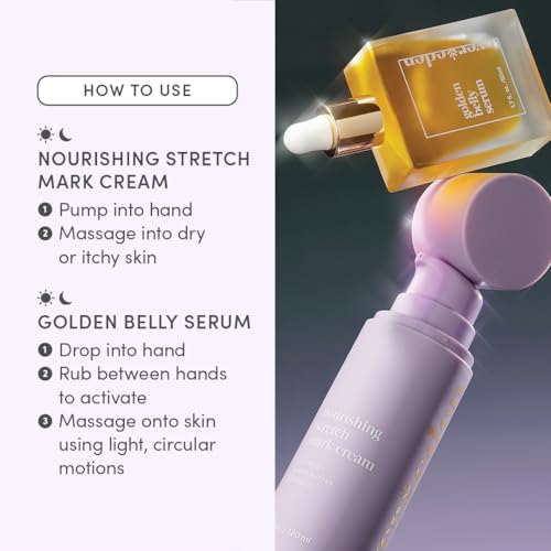 Evereden Mama Must Have Duo: Belly Stretch Mark Oil & Cream, Dermatologist-Tested