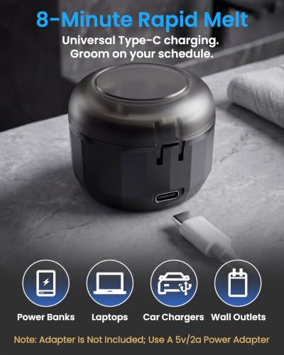 Nose Wax Kit with 100g Hard Wax and USB Warmer - Jet Black / 3.53 Ounce