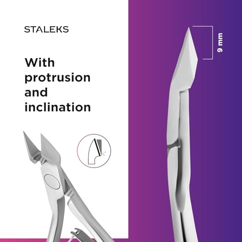 STALEKS PRO Expert 80 Professional 9mm Cuticle Nippers for Manicure