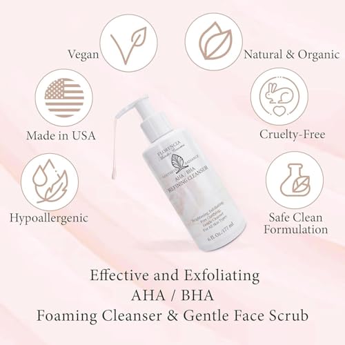 Gentle AHA BHA Exfoliating Face Wash - 6 oz for Radiant Skin