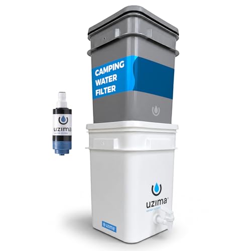 Gravity Water Filter System for Camping & Survival - Portable Purifier
