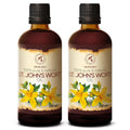AROMATIKA St Johns Wort Oil 6.8 oz (2 x 3.4 fl oz) - Hypericum Perforatum Carrier Oil for Skin Hair & Body