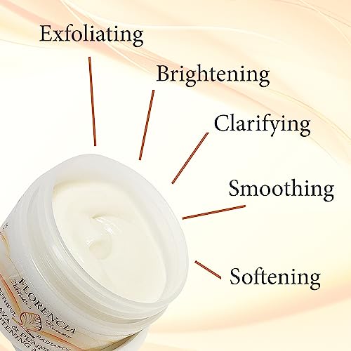 Florencia Papaya & Pumpkin Brightening Mask - Soft and Creamy, Gentle Exfoliating Facial Mask for Smoother, Brighter, Revitalized Complexion - Exfoliate, Renew and Glow, 2 oz