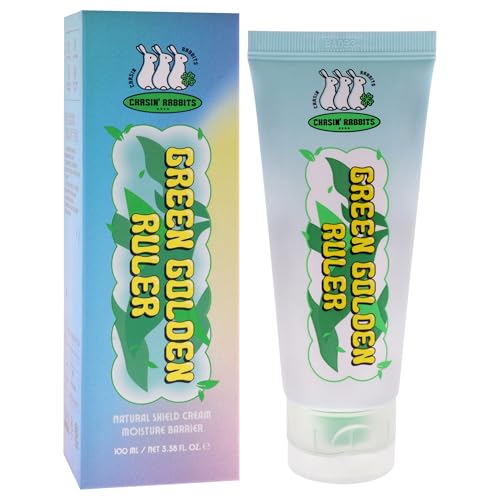 Chasin' Rabbits Green Golden Ruler Vegan Face Moisturizer 75ml with Green Tea & Probiotics