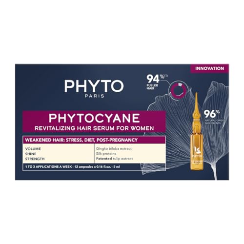 PHYTOCYANE Women Hair Loss Treatment Serum New Pack - Supports Fuller, Shinier Hair
