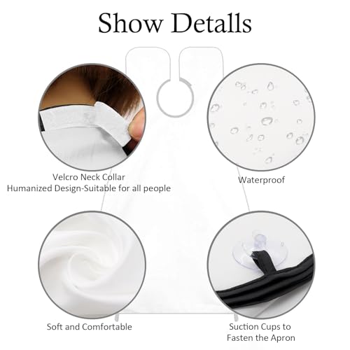 Beard Bib Apron, Beard Trimming Catcher for Men Shaving Hair Clippings Non-Stick Waterproof Grooming Cloth