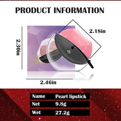DAGEDA 3 Colors Lazy Lipstick, Pearl Lipstick Magic Color Changing Lipstick, Labiales Magicos Long Lasting Moisturizing Lipstick, Not Fade Lip Shape Lipstick for Lazy People£¨Color A£©